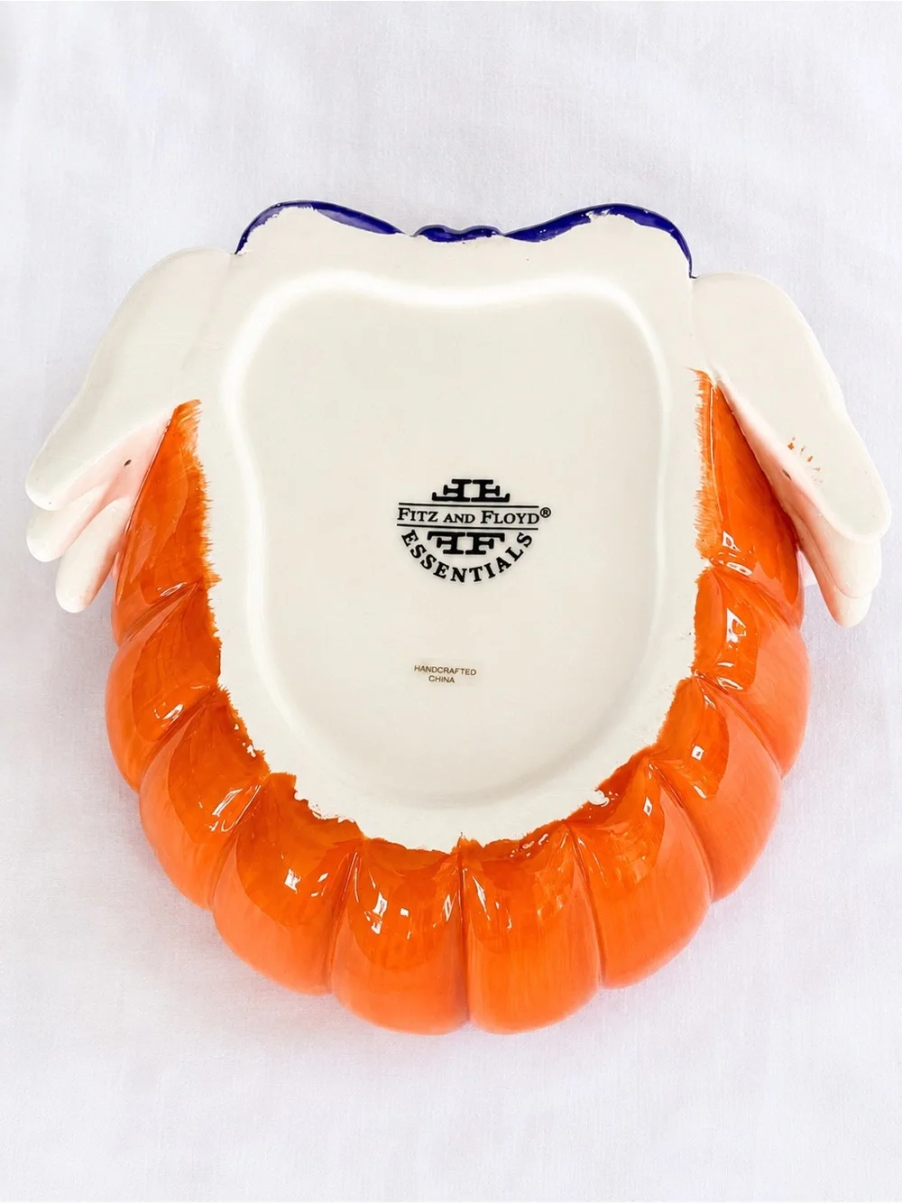 Fitz & Floyd Essentials Cookie Jar Derby Pumpkin Hat Fall 7